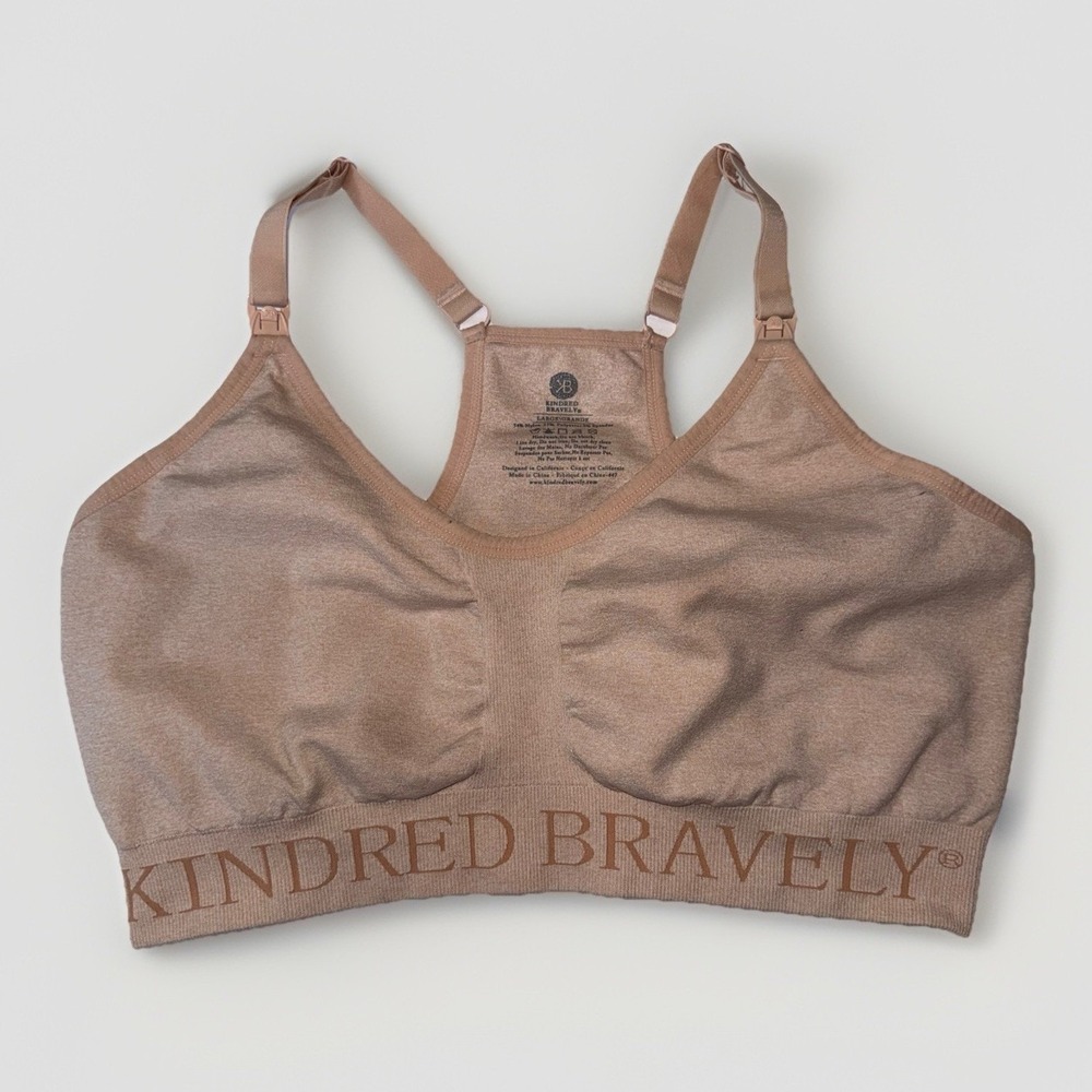 Kindred Bravely Sublime Hands Free Pumping and Nursing Bra Size Large Stretch